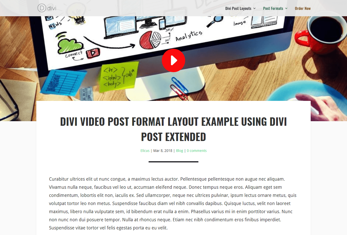 Divi Post Extended