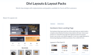 Divi Layouts Library for WooCommerce