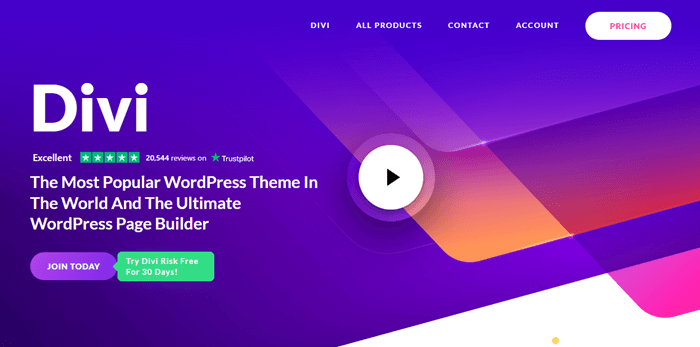 Divi theme for WordPress and WooCommerce
