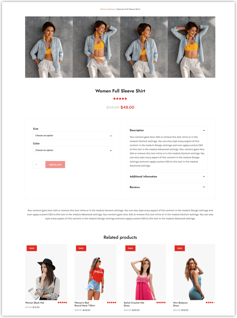 Divi WooCommerce Product Page 28
