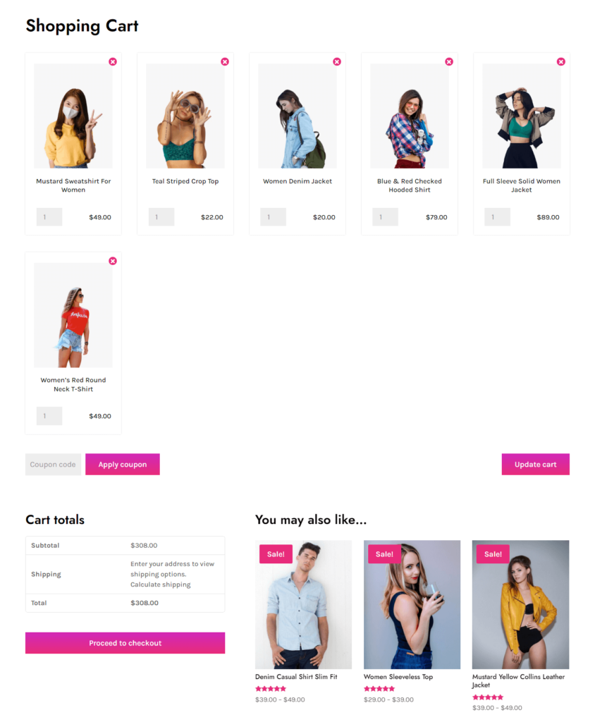 WooCommerce Cart Layout for Divi 10