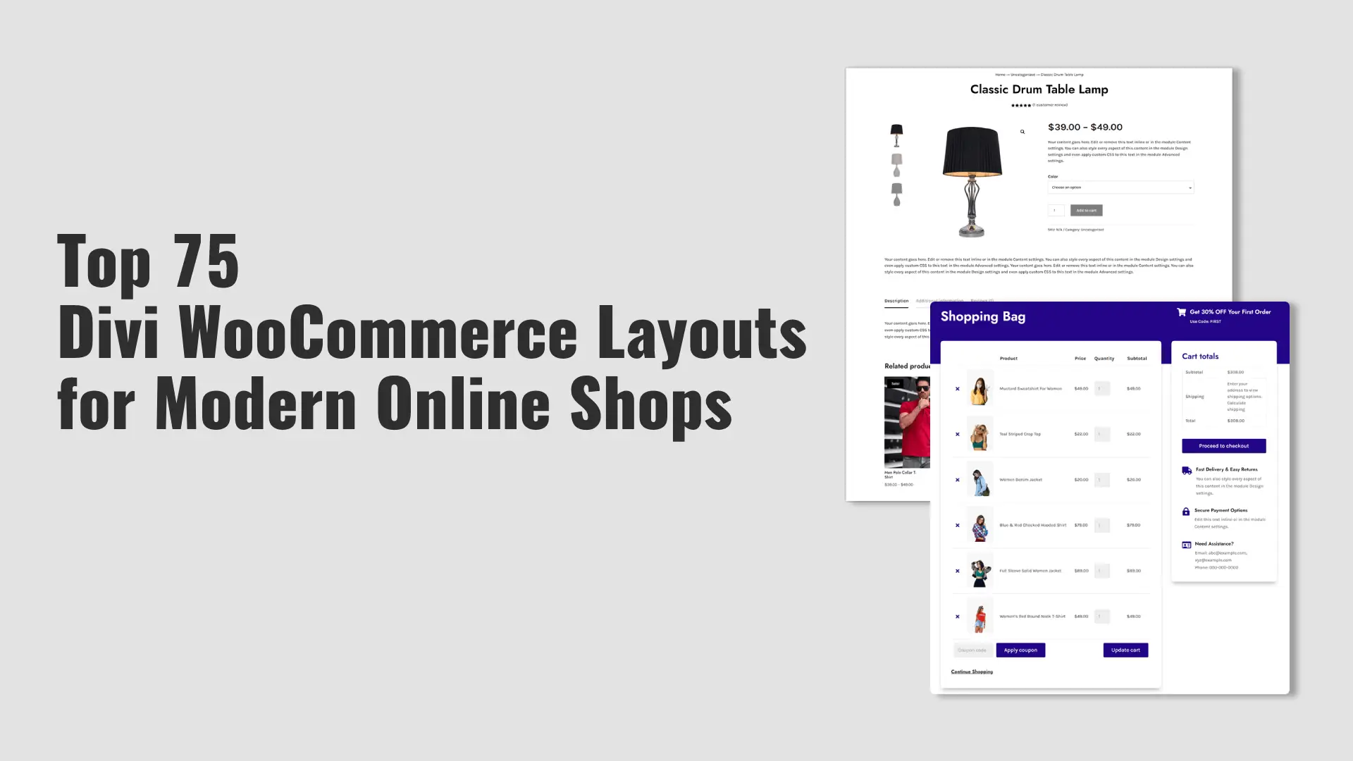 Top 75 Divi WooCommerce Layouts for Modern Online Shops