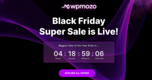 Black Friday Sale at WPMozo