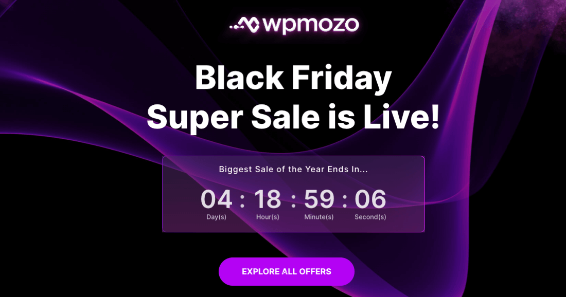 Black Friday Sale at WPMozo
