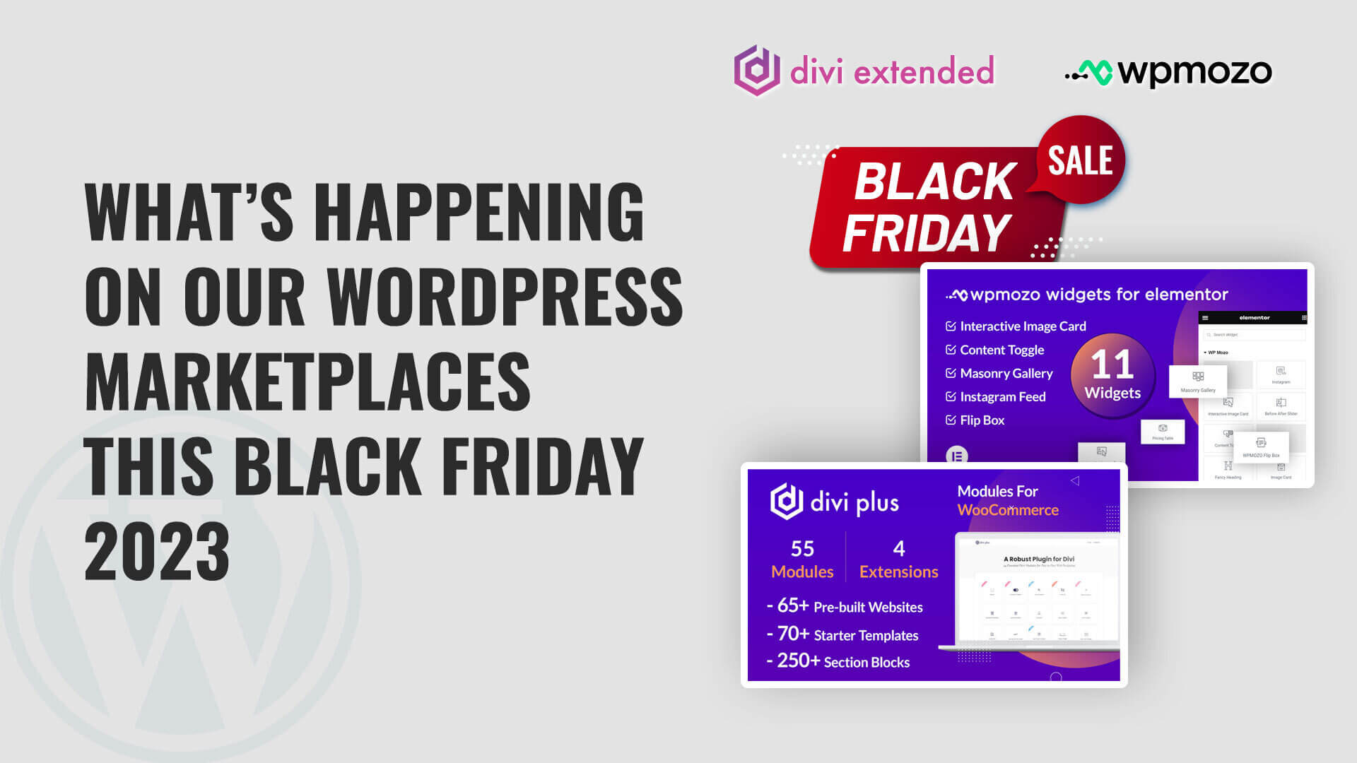 What’s Happening on Our WordPress Marketplaces This Black Friday 2023