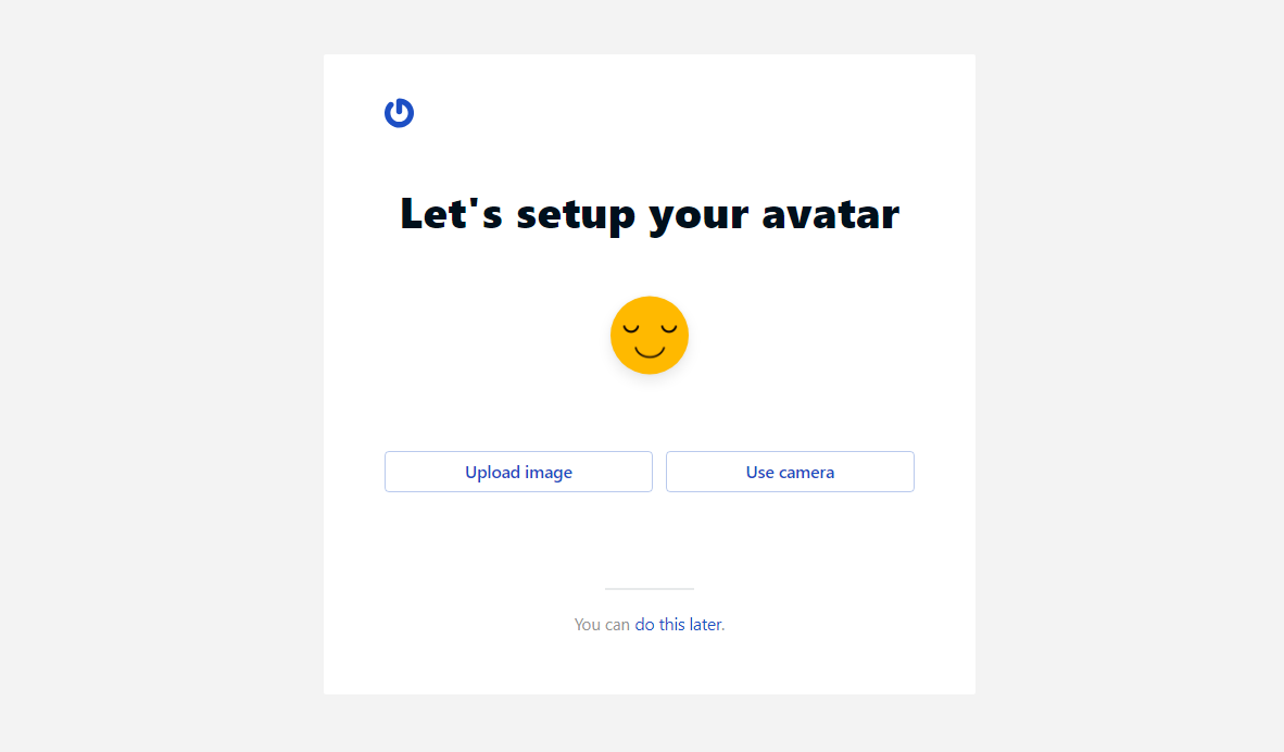 Gravatar set up page