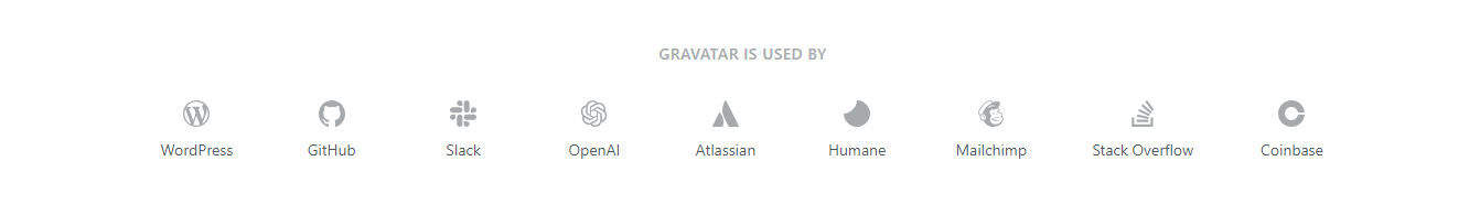 Platforms that support Gravatar