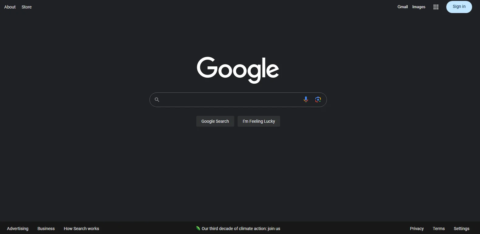 Google search engine minimalist ux/ui trend