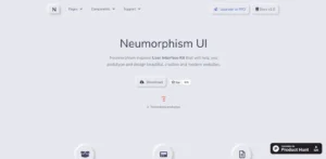 Neumorphic website design