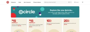 Target corp bold color UX/UI