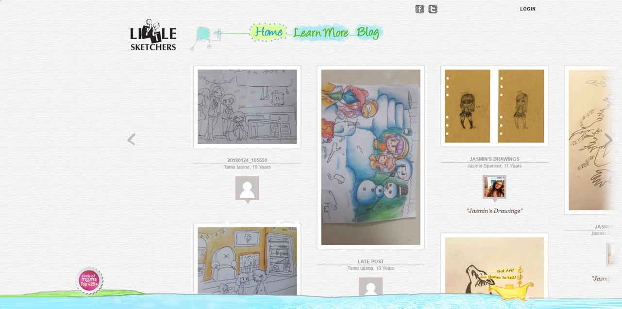 Little Sketchers WordPress Website Example 6