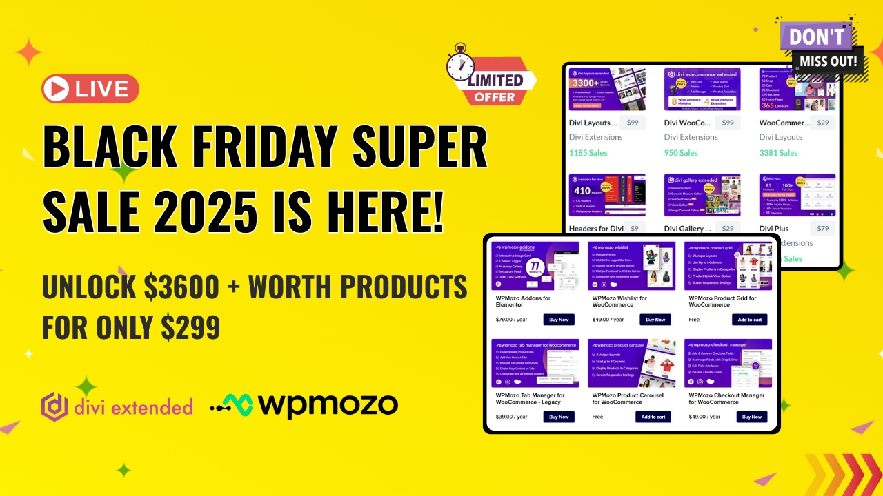 WordPress Black Friday 2025 Sale Is Live