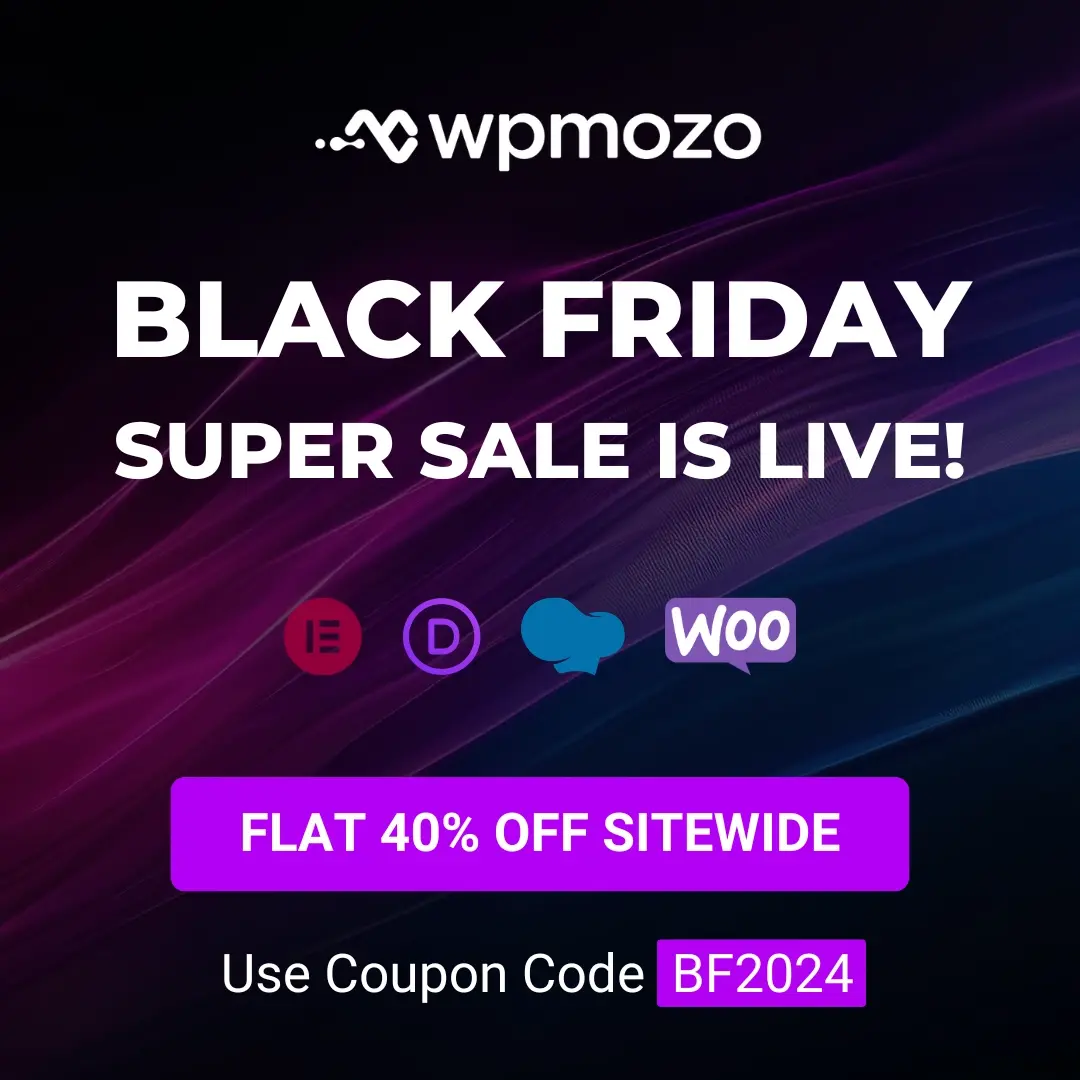 WPMozo Black Friday sale