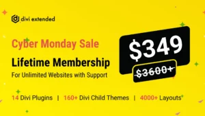 Divi Extended cyber monday sale