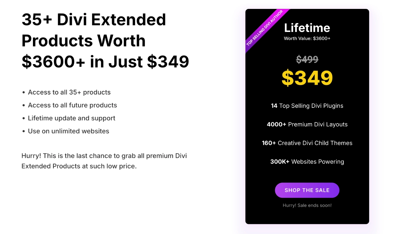 Divi Extended all access pass 30% off