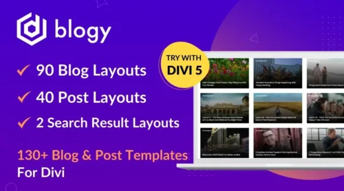 Blogy – Divi Blog Layout Pack