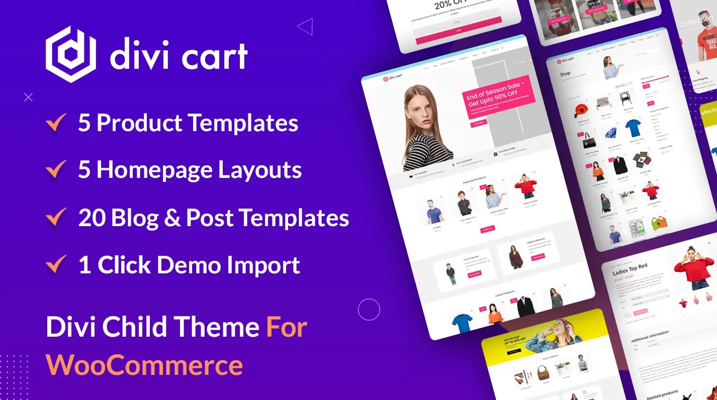 Divi Cart WooCommerce Child Theme