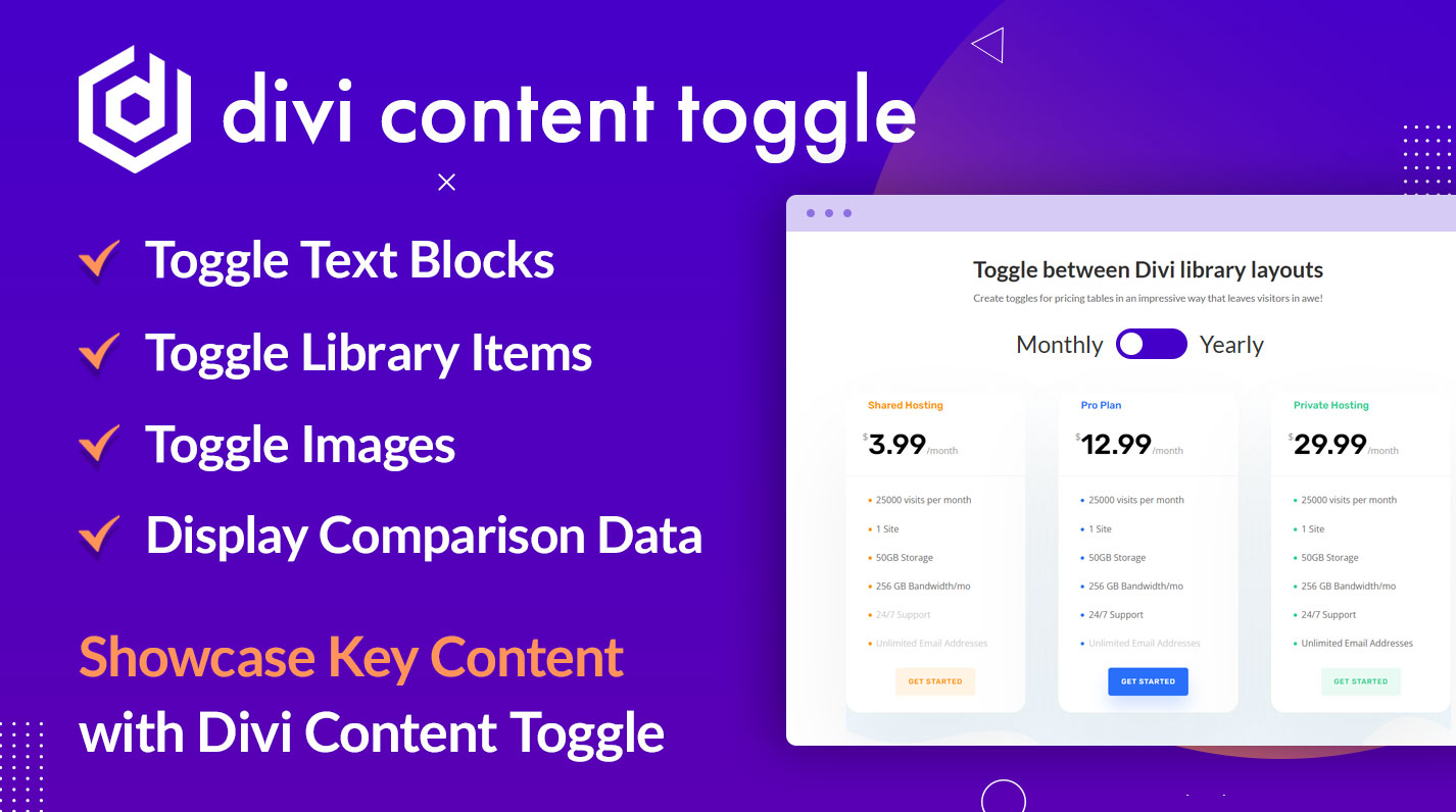 Divi Content Toggle