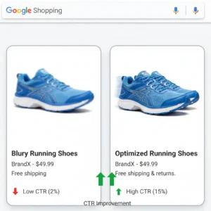 Google Shopping CTR view.