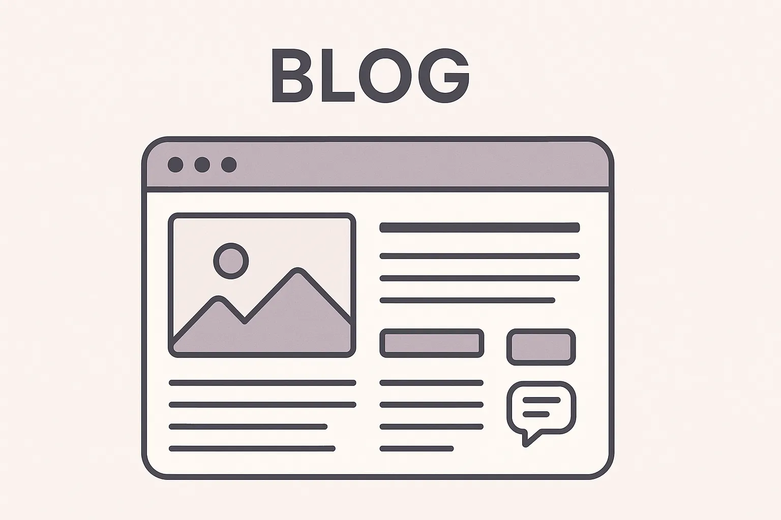 An image showing basic visual representation of a blog.