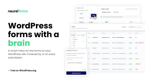 A new product from Elicus: Neural Forms launches on WordPress.org